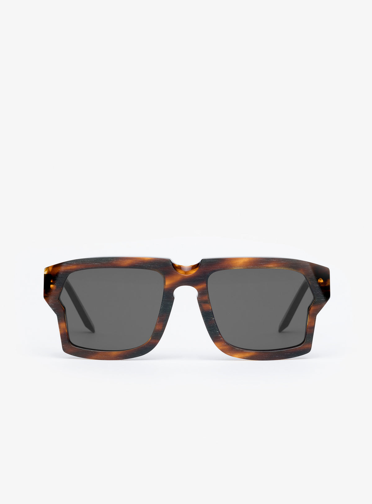 Stylish Grey/Tortoise Shell Sunglasses Transparent Gray Keyhole Bridge Retro-Vintage Acetate Tinted  main image 3